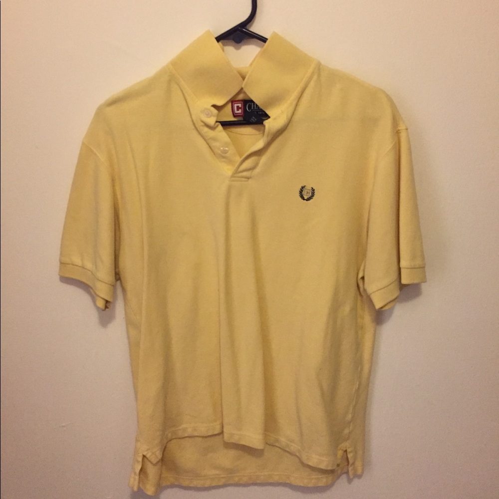 Chaps yellow medium polo